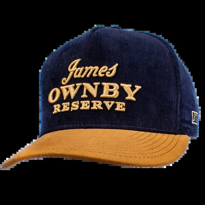 JOR CORDUROY HAT – NAVY/BROWN