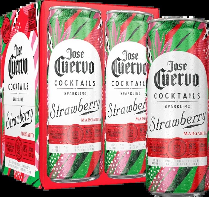 Jose Cuervo Sparkling Strawberry Magarita (354mL)