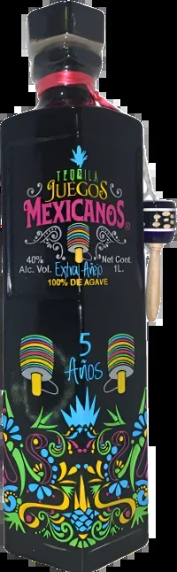 JUEGOS MEXICANOS TEQUILA EXTRA ANEJO 5YR 1LI
