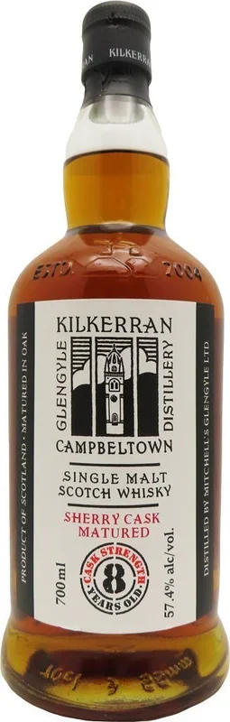 Kilkerran 8 Year Old Cask Strength Sherry Cask Matured