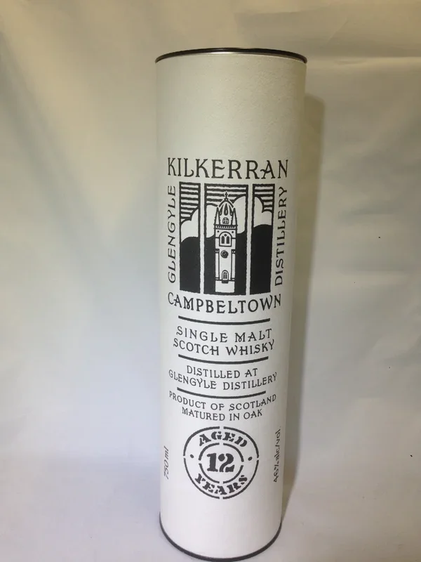 KILKERRAN SCOTCH SINGLE MALT MATURED IN OAK CAMPBELTOWN 12YR 700ML