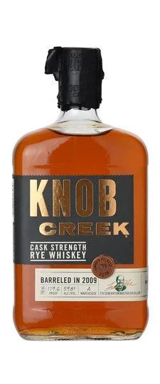 Knob Creek Cask Strength Rye Barreled in 2009 Limited Release Whiskey