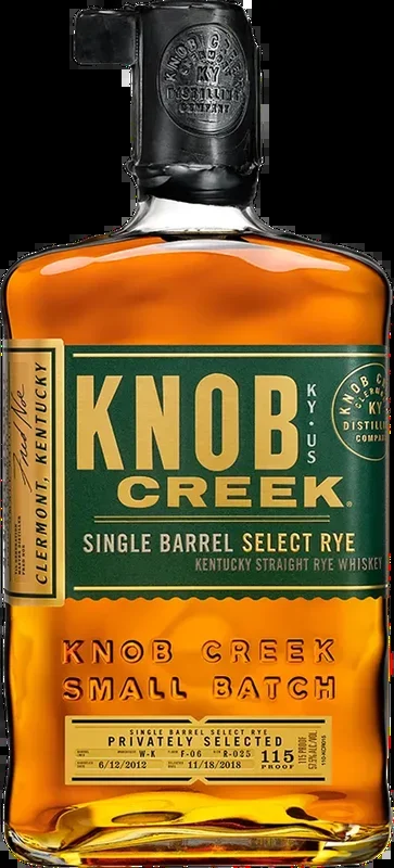 Knob Creek Single Barrel Select Straight Rye Whiskey
