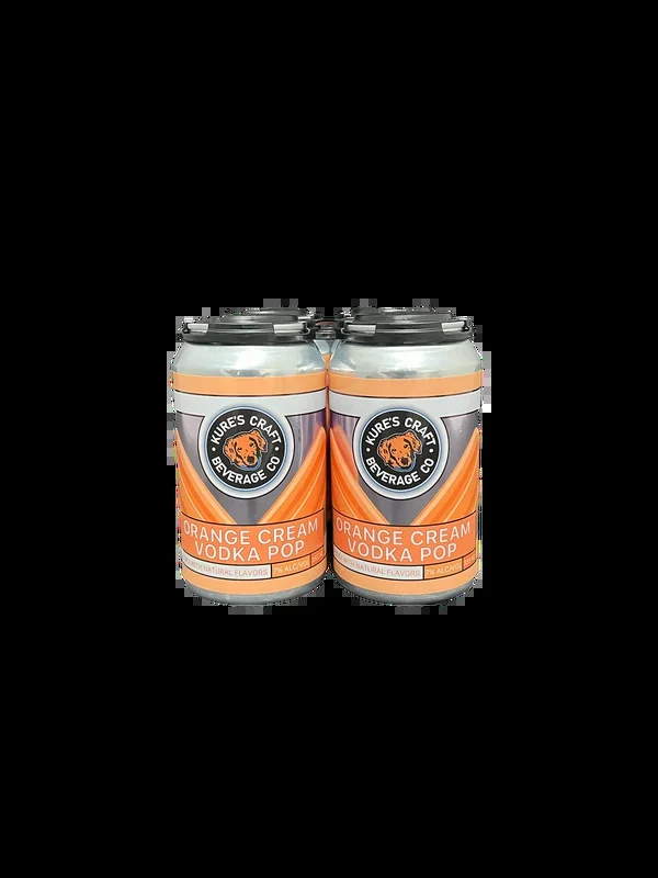 Kures Orange Cream Vodka Pop 4 Pack Cans