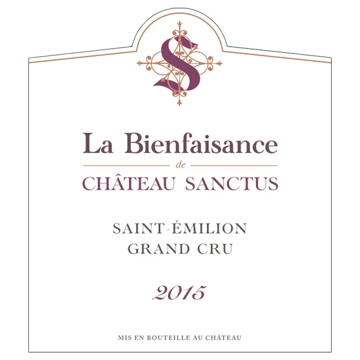La Bienfaisance de Chateau Sanctus St.-Emilion 2015