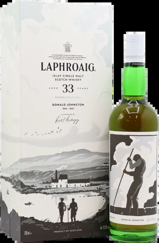 Laphroaig Strong Character Chapter 1 ‘Donald Johnston’ 33 Year Old Single Malt Scotch Whisky