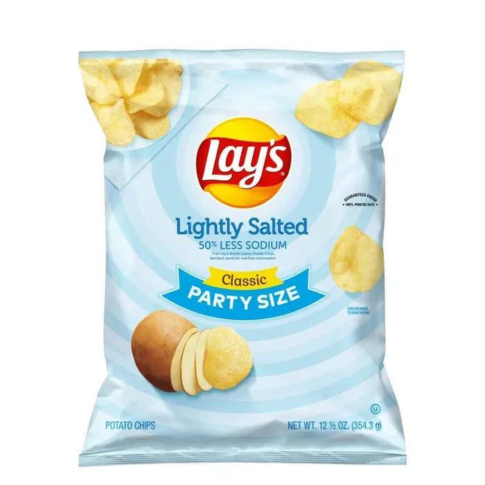 Lay’s Potato Chips Lightly Salted Classic Party Size 12.5oz