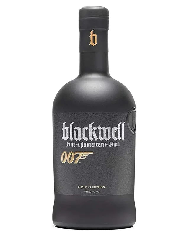 Limited Edition James Bond 007 Blackwell Black Gold Fine Jamaican Rum, 70 cl