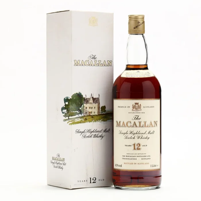 Macallan 12 Year Old Single Malt 1980s 1 Liter