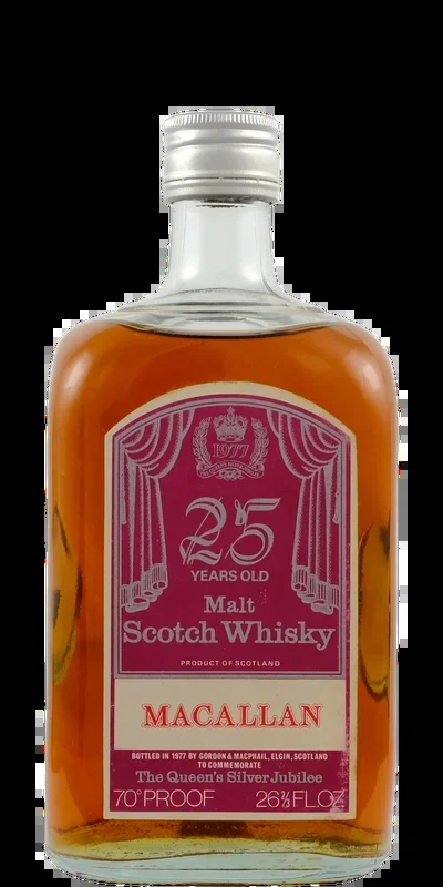 Macallan 25 Year Old (Bottled 1977) The Queen’s Silver Jubilee Scotch Whisky
