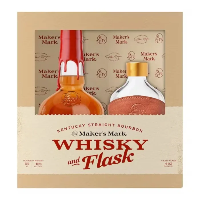 Maker’s Mark Whisky and Flask