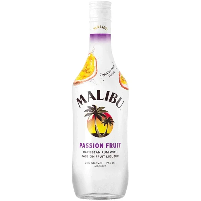 Malibu Flavored Caribbean Rum with Passion Fruit Liqueur