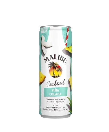 MALIBU PINA COLADA COCKTAIL 4X12OZ CANS