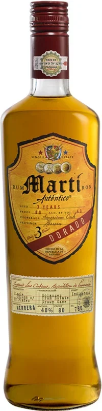 Marti Autentico Dorado 3 Year Rum 750ml