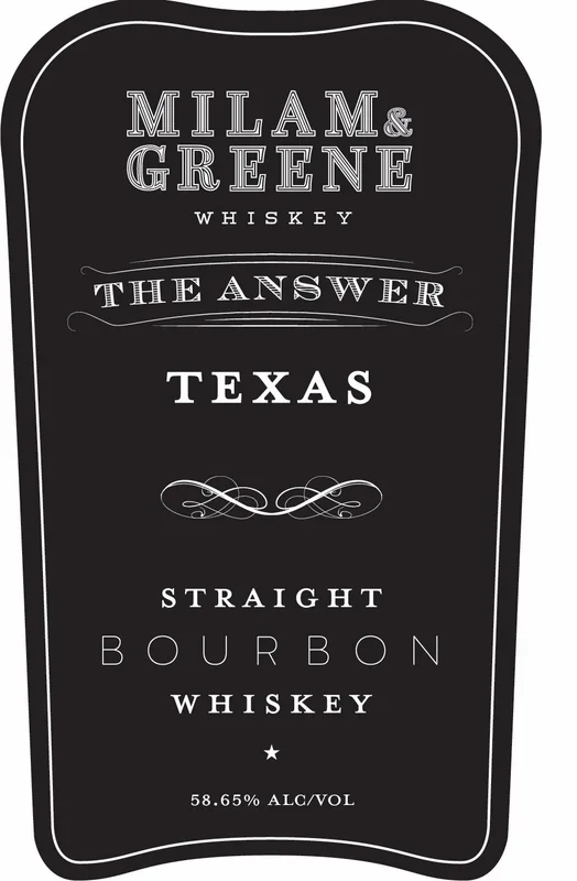 Milam & Greene The Answer Texas Straight Bourbon Whiskey