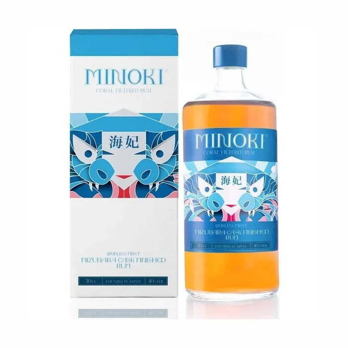 Minoki Mizunara Cask Finished Coral Filtered Rum Gift Box