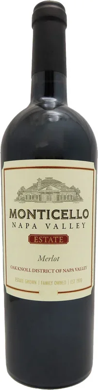 Monticello Estate Merlot Oak Knoll 2020 750ml