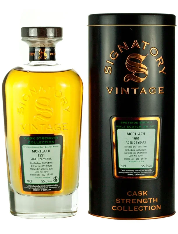 Mortlach 24 Year Old 1991 Signatory Cask Strength