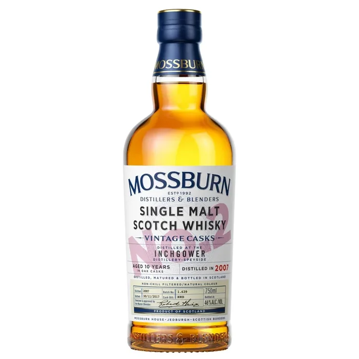 Mossburn Single Malt Scotch Inchgower Distillery Vintage Casks No. 2 10 Year Whiskey