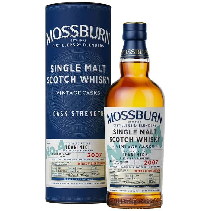Mossburn Single Malt Scotch Teaninich Distillery Vintage Casks No. 4 10 Yr