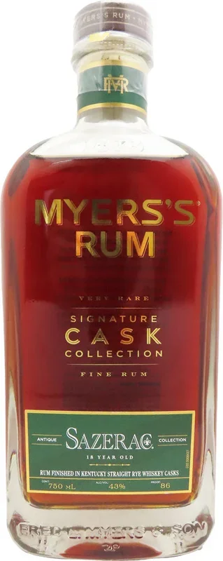 Myers’s Signature Cask Collection Sazerac 18 Year Old Fine Rum 750ml