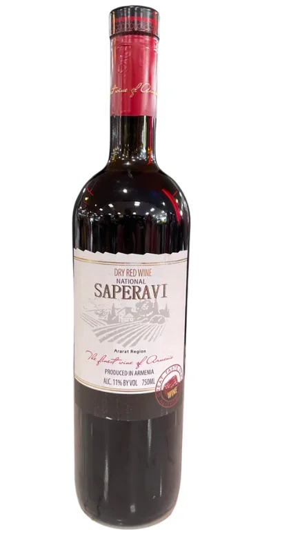 NATIONAL SAPERAVI DRY RED WINE ARMENIA NV 750ML