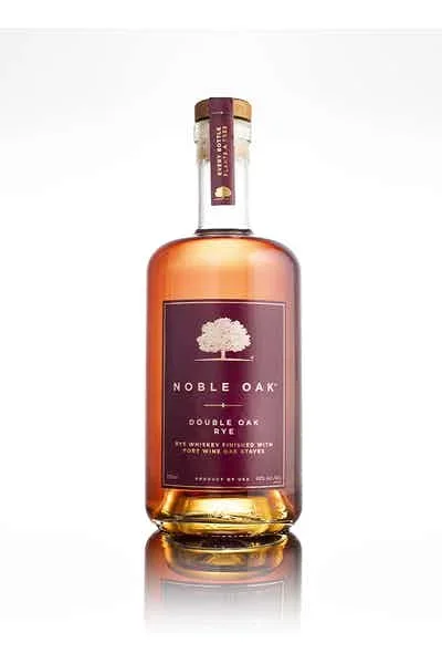 NOBLE OAK WHISKEY RYE DOUBLE OAK PORT WINE OAK STAVES OHIO 750ML