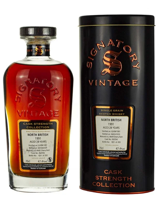 North British 28 Year Old 1991 Signatory Cask Strength