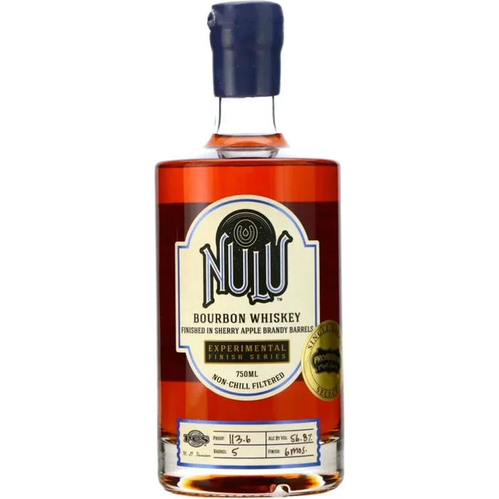 Nulu Bourbon Finished in Sherry Apple Brandy Barrels Privately Selected by Prohibition Craft Spirits
