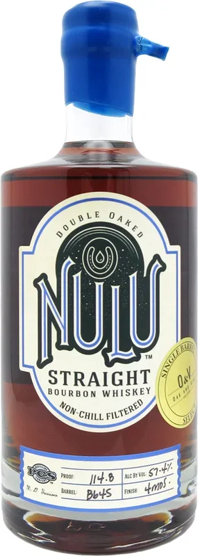 Nulu Double Oaked Straight Bourbon Whiskey B645 750ml