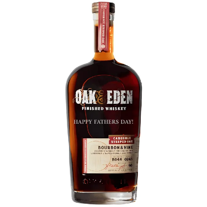 Oak & Eden Bourbon & Vine – “Happy Father’s Day!” Engraved Bottle 2025