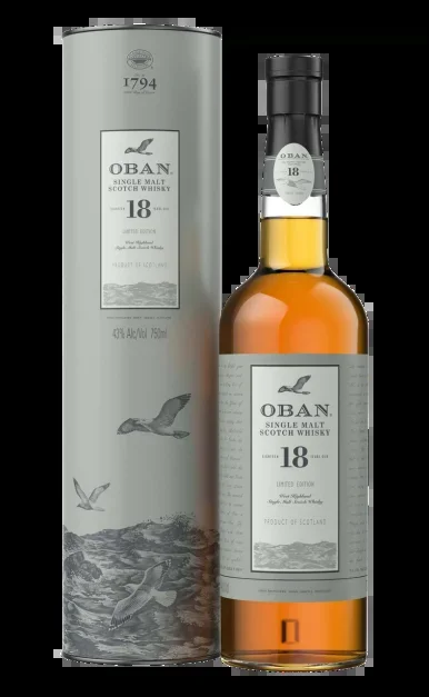 OBAN SCOTCH SINGLE MALT LIMITED EDITION 86PF 18YR 750ML