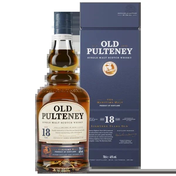 OLD PULTENEY SCOTCH SINGLE MALT THE MARITIME MALT 18YR 750ML