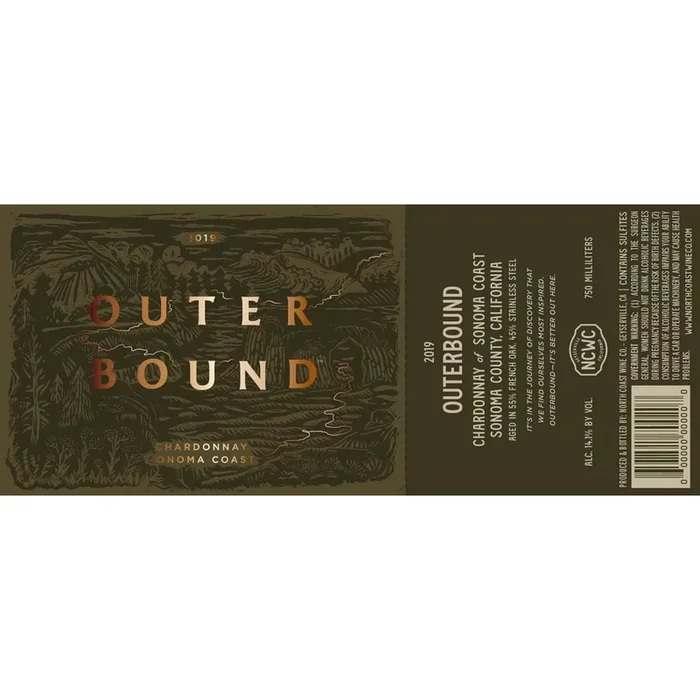 Outerbound Sonoma Coast Chardonnay 750ml