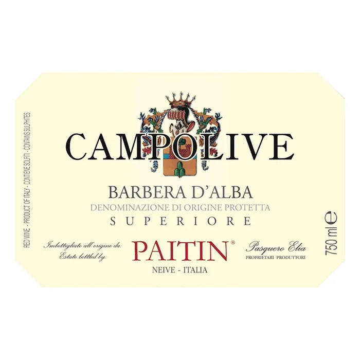 Paitin Barbera d’Alba Superiore Campolive 2017