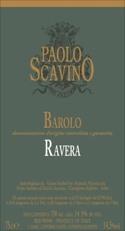 Paolo Scavino Barolo Ravera 2017