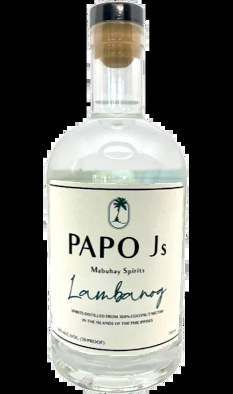 PAPO JS SPIRIT LAMBANOG FROM COCONUT NECTAR PHILIPPINES 750ML