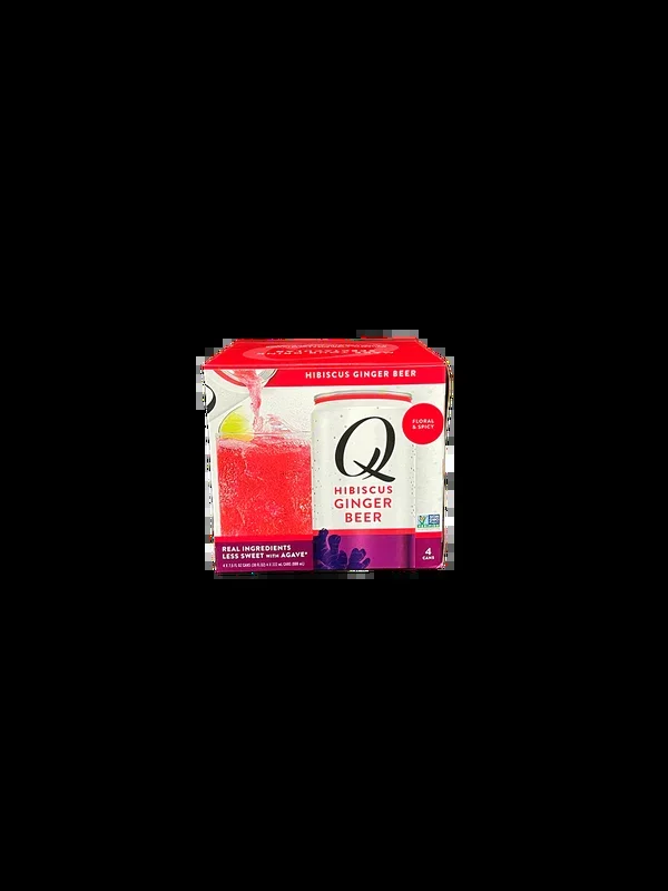 Q Hibiscus Ginger Beer 4 Pack