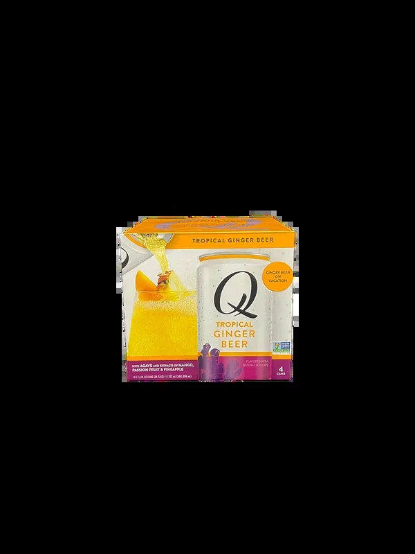 Q Tropical Ginger Beer 4 Pack Cans