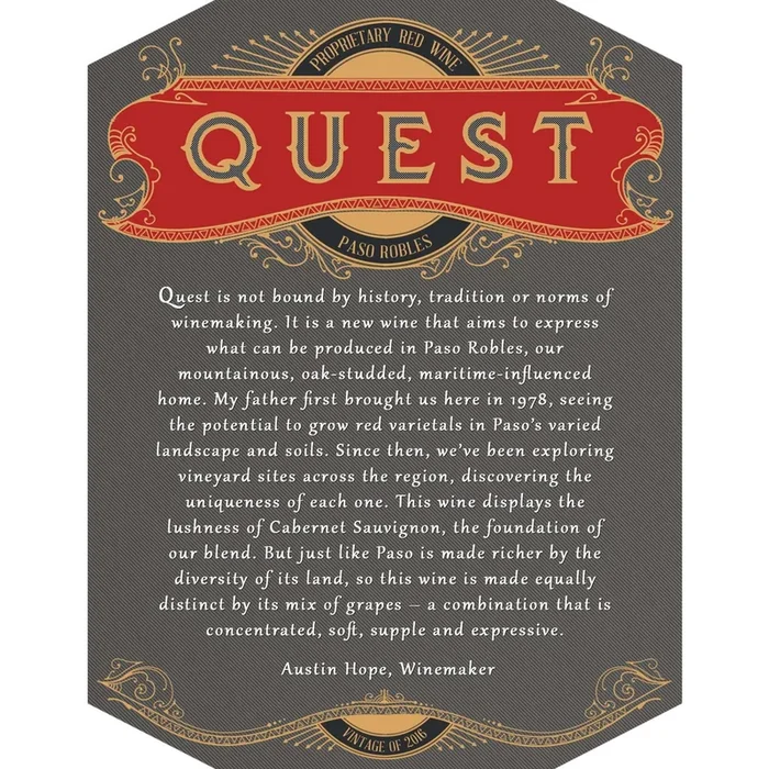 Quest Paso Robles Proprietary Red 750ml