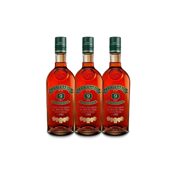 Ron Centenario 9 Conmemorativo Rum (3) Bottle Bundle