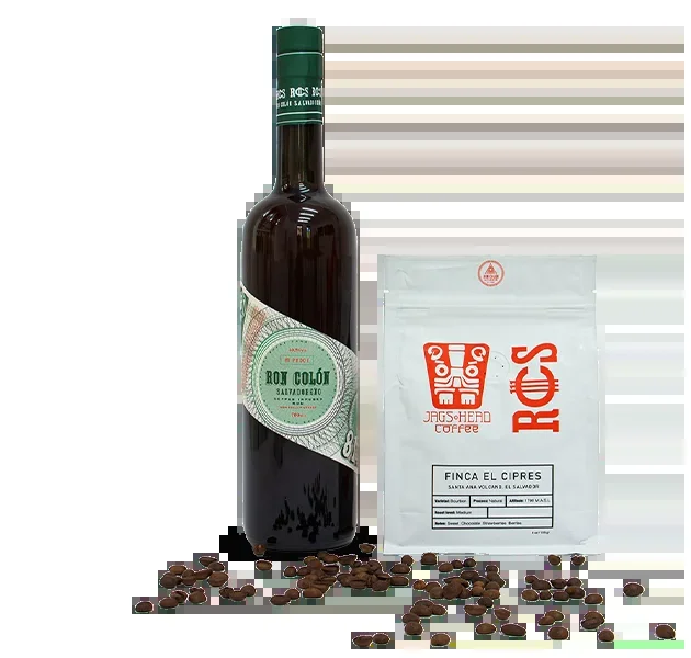 Ron Colón Coffee Infused Rum Green Label + Coffee Bag