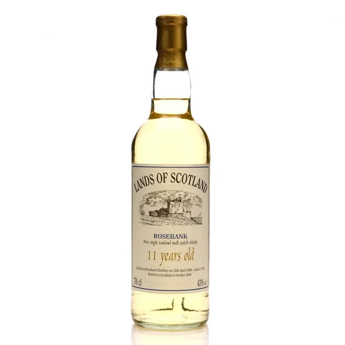 Rosebank 11 Year Old (D.1989, B.2000) Lands of Scotland Scotch Whisky | 700ML