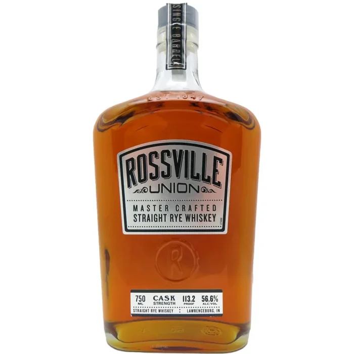 Rossville Union Master Crafted Cask Strength Straight Rye Whiskey
