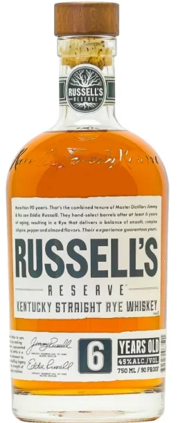 Russell’s Reserve 6 Year Old Kentucky Rye Whiskey 90 Proof 750ml