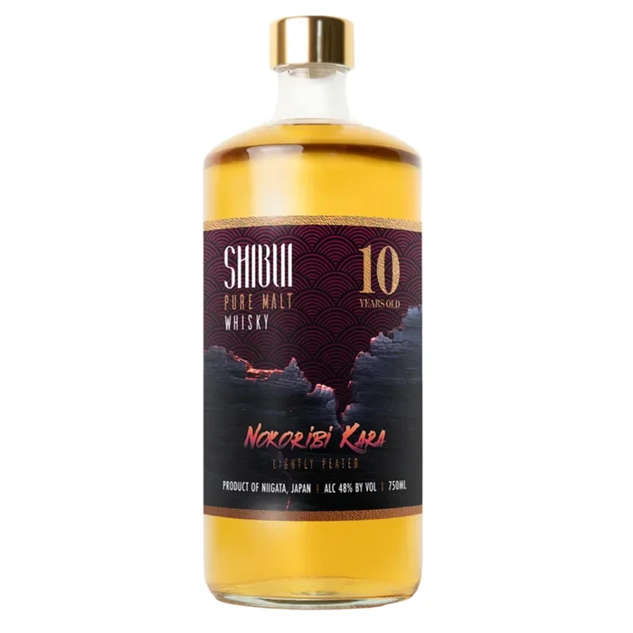 Shibui Pure Malt Whiskey – 10 Years Old Nokoribi Kara, Libatly Peated (Product Of Niigata, Japan)