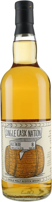 Single Cask Nation Aultmore 8 Year Old ex Bourbon Barrel # 800233 2011 Single Malt Scotch Whiskey
