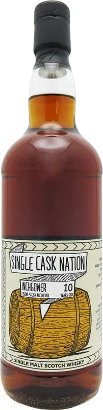 Single Cask Nation Inchgower 10Yr 1st Fill Bourbon Barrel Oloroso Hogshead Cask Single Malt Whisky 2011 750ml