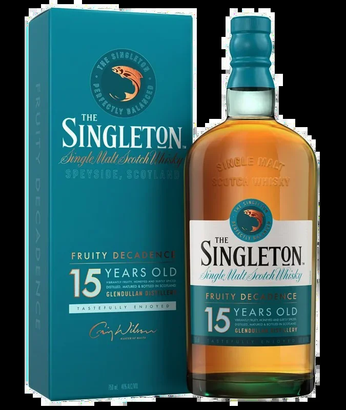 SINGLETON SCOTCH SINGLE MALT GLENDULLAN DISTILLERY 15YR 750ML