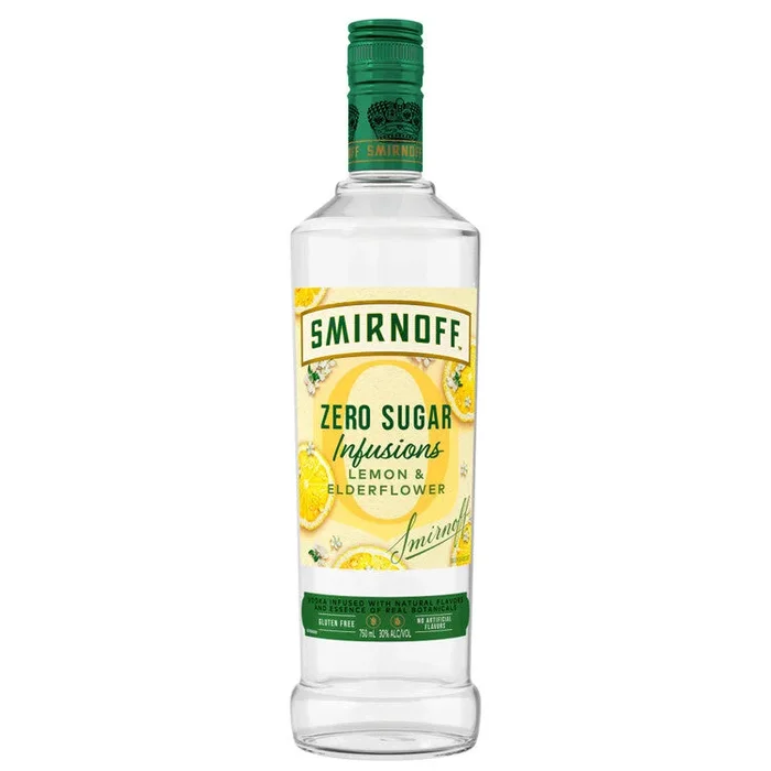 Smirnoff Lemon & Elderflower Flavored Vodka Zero Sugar Infusions